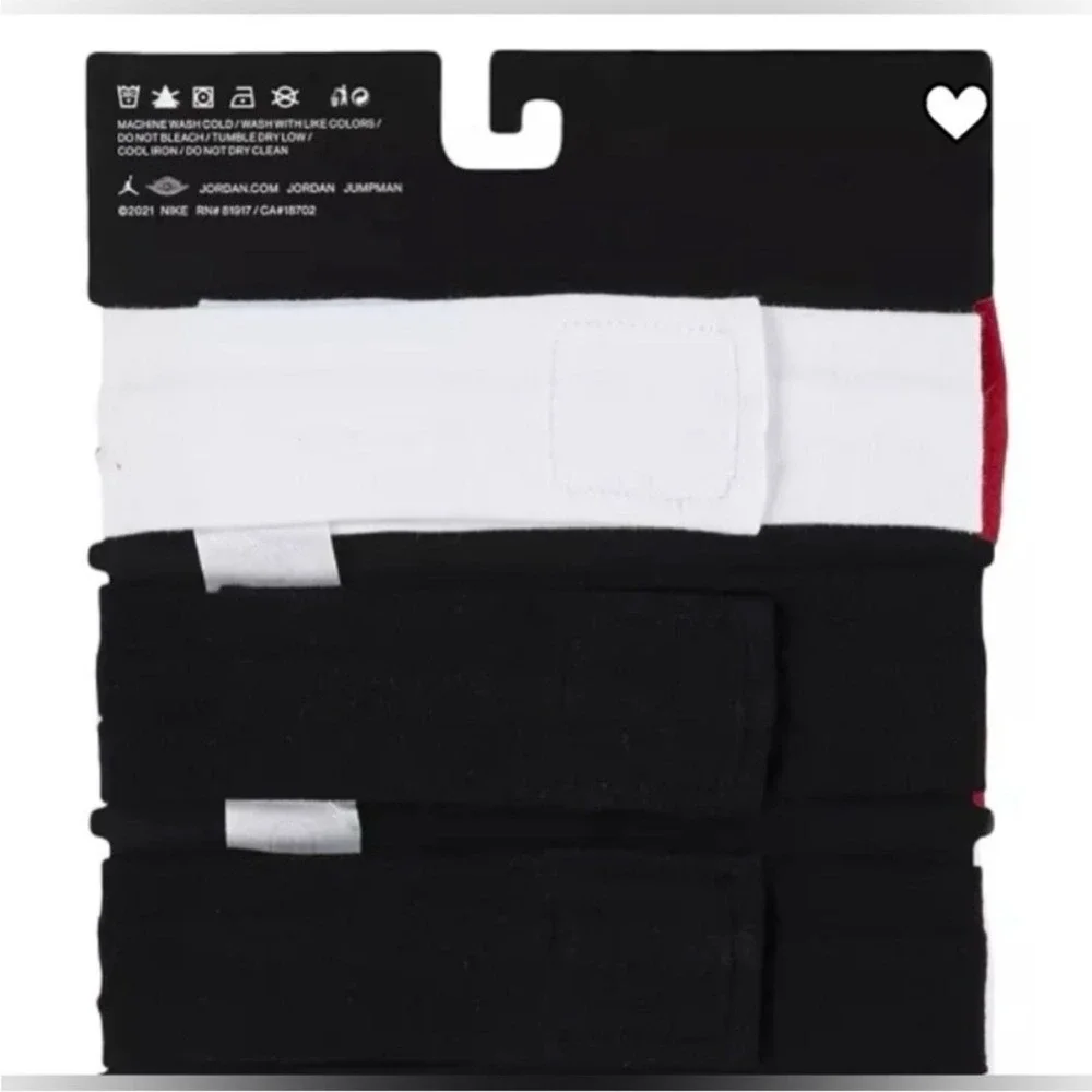 NEW Jordan Headbands Infant 0-6 Months 3-Pack Bow Logo Accessory